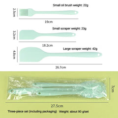 3-Piece Silicone Baking Spatula Set | All-in-One Kitchen Baking Tools detail view