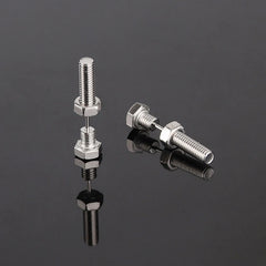 2pc New Gothic Unisex Punk Rock Stainless Steel Nail Screw Piercing Stud Earrings Novelty Piercing J