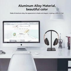 Universal Headphone Stand Plastic Headset Holder Black/White Supporting Flexible Headrest Fashion Headphone Hanger Mobile Phone
