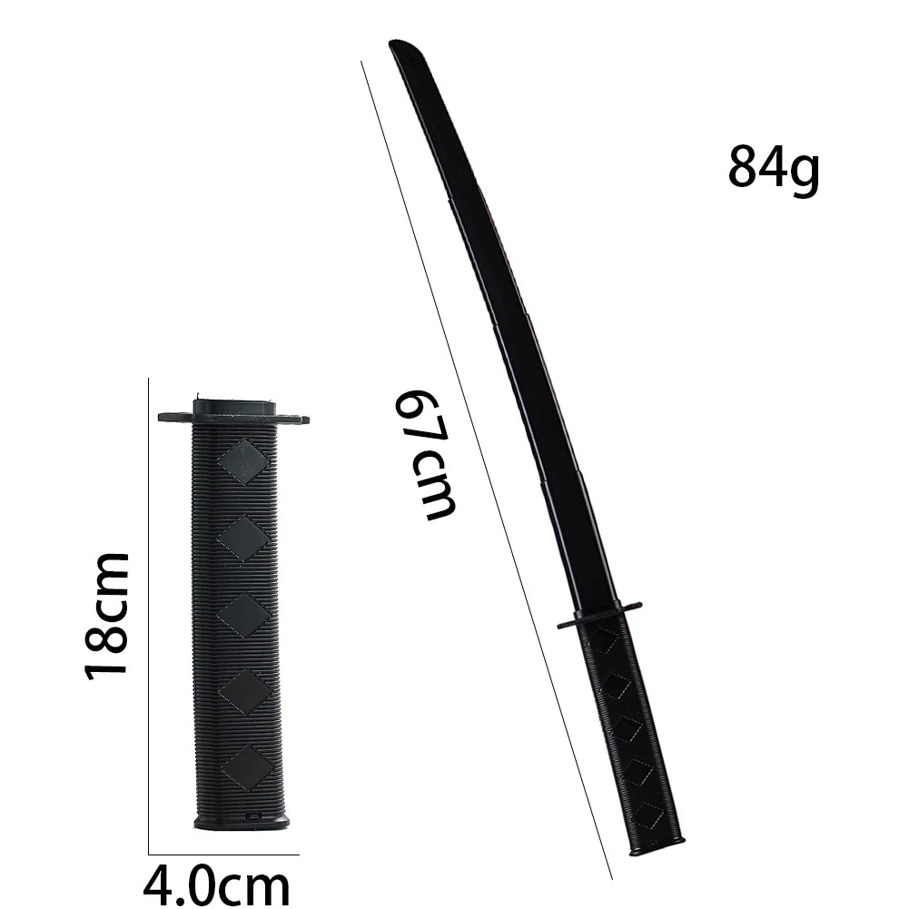 3D Printed Gravity Retractable Samurai Sword | Scalable Katana Stress Relief Toy additional angle