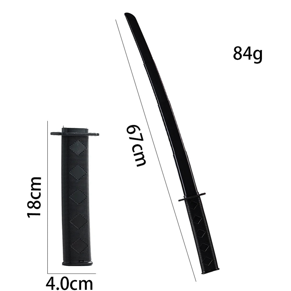 3D Printed Gravity Retractable Samurai Sword | Scalable Katana Stress Relief Toy additional angle