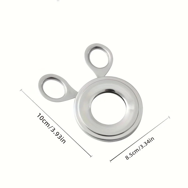 Portable Stainless Steel Egg Topper Tool | Easy Perfect Egg Cracker for Breakfast additional angle