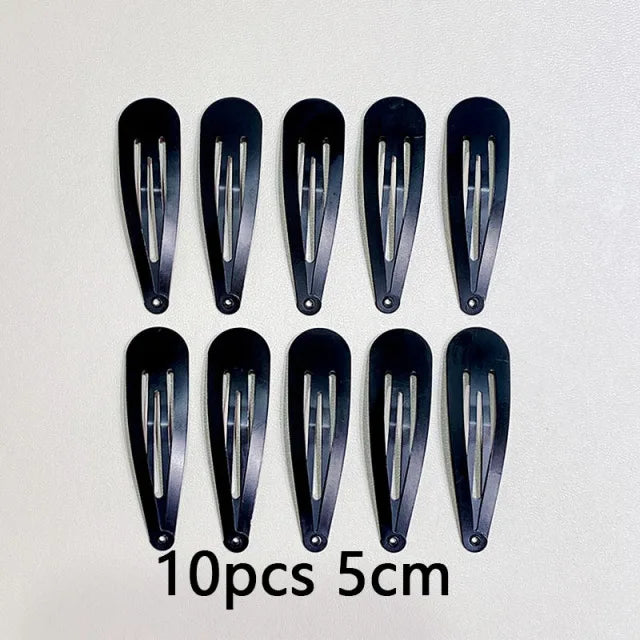 10/20/30PCS Women Basic Alloy Hairpin Silver Gold Waterdrop Shape Hair Clips Girls additional angle