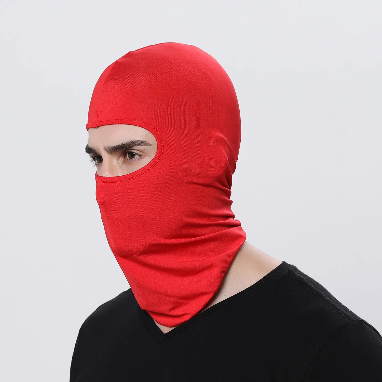 Cool Full Face Cycling Cap Balaclava | UV Protection and Quick-Dry for Men close-up view