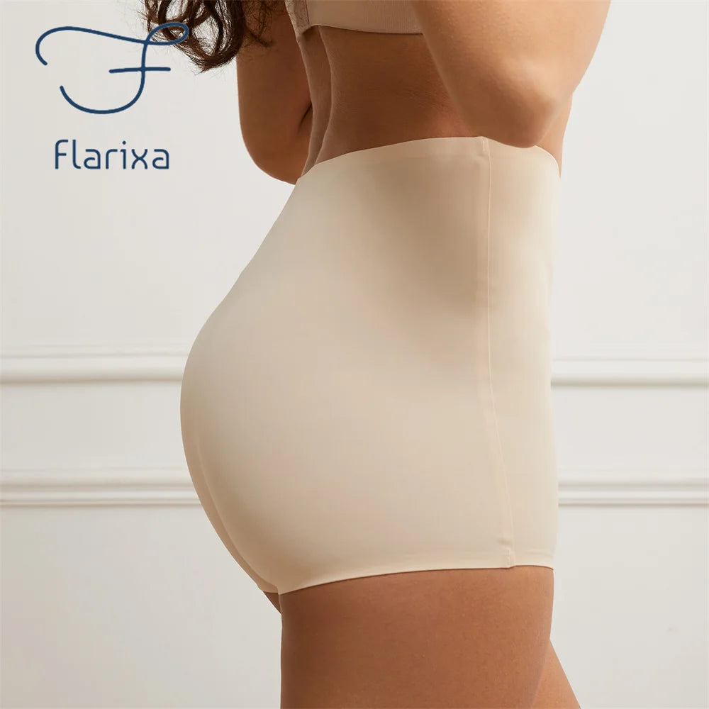 Flarixa Seamless Women Boxer Briefs | Anti Chafing Boyshorts with High Waist additional angle