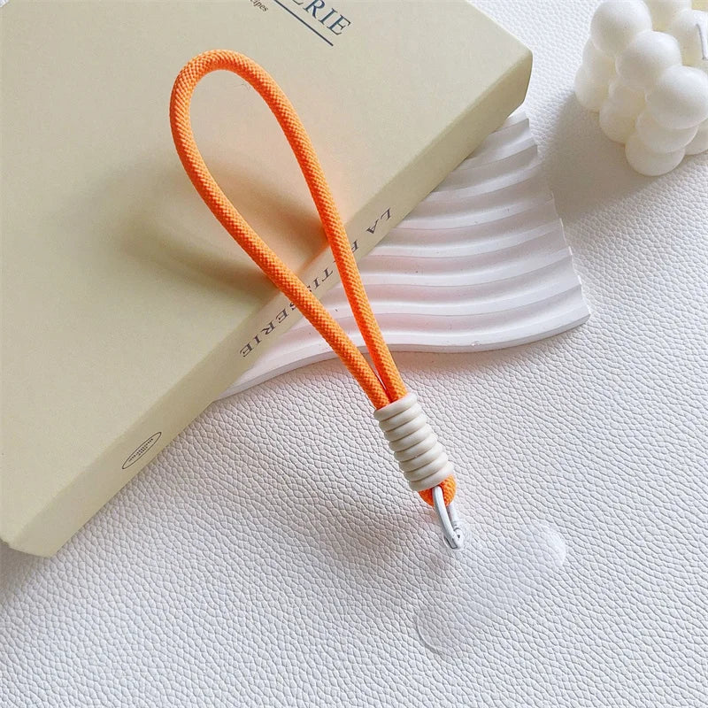 Mobile Phone Lanyard Strap Hanging Chain Ring Cord With Patch Wrist Strap For Cell Pho close-up view