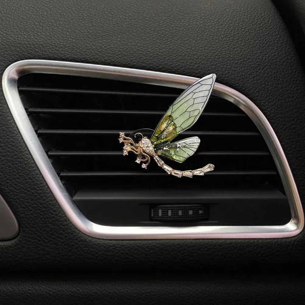 Butterfly Dragonfly Bee Car Perfume Clip Air Outlet Freshener lifestyle view