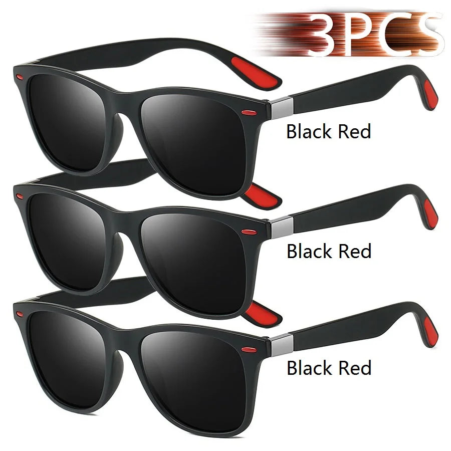 Square Unisex Driving Fishing Sunglasses Men Women Brand Designer Sun Glasses Anti- additional angle