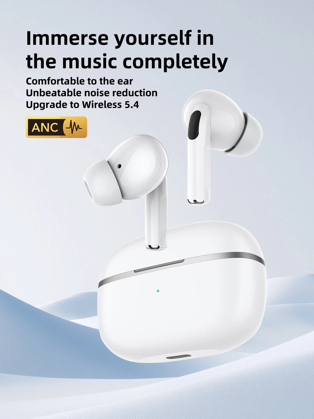 2026 Pro Wireless Bluetooth Headphones | Premium Sound with Mic and Charging Case