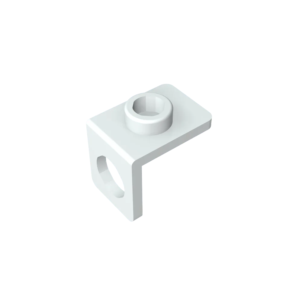 Gobricks GDS-1165 Minifig Neck Bracket with Back Stud | Thin Back Wall Building Block lifestyle view