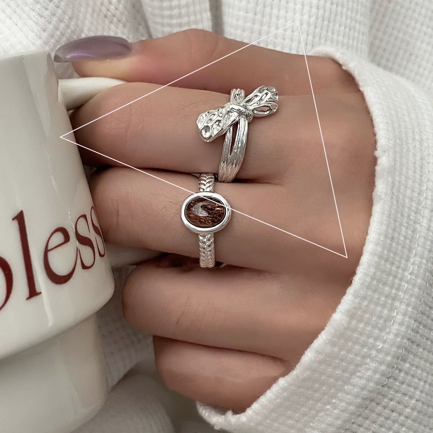 Sterling Silver Bow Ring for Women