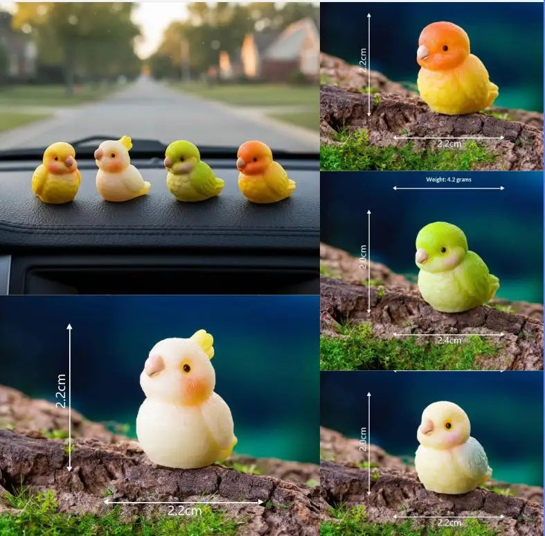 Mini Chickens Car Rearview Mirror Decor lifestyle view