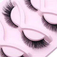 5 Pairs Cat Eye Lashes 21mm Long Lashes Cat Eye Look Wispy Lashes Eye End Elongated St close-up view
