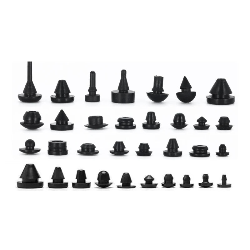 Solid Silicone Rubber Caps 2mm to 16mm T Type Plug Cover Snap-on Gasket Blanking End Caps Seal Stopp