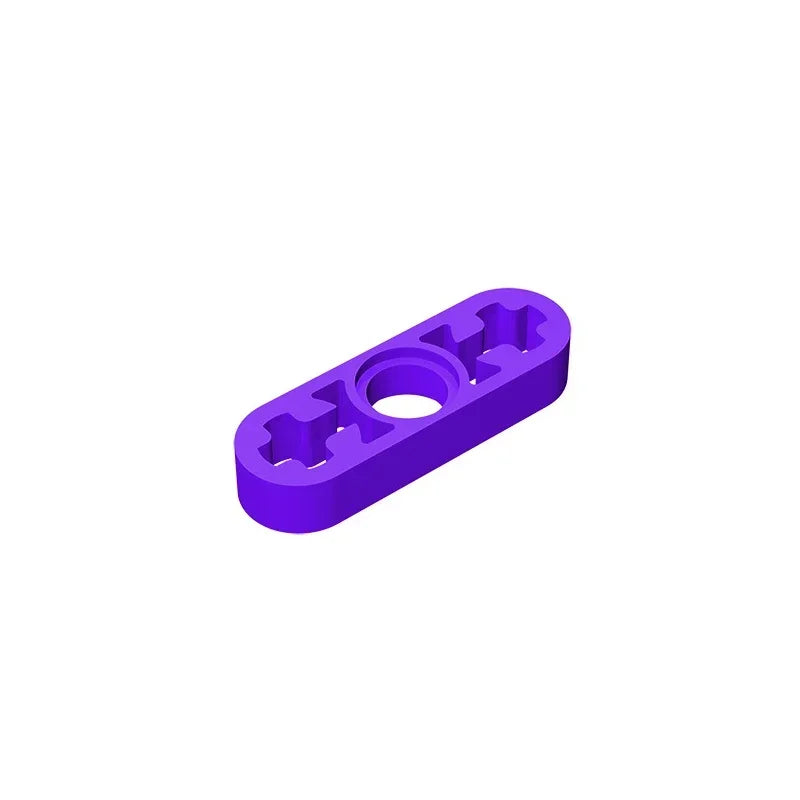 Gobricks GDS-689 Technical Liftarm Thin 1 x 3 | Building Block with Axle Holes Compatibl detail view
