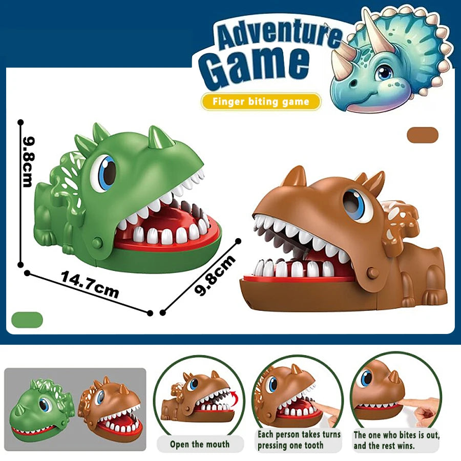 Triceratops Game Toys Biting Finger Big Mouth Crocodile Dinosaur Toy Biting Hand Sh additional angle