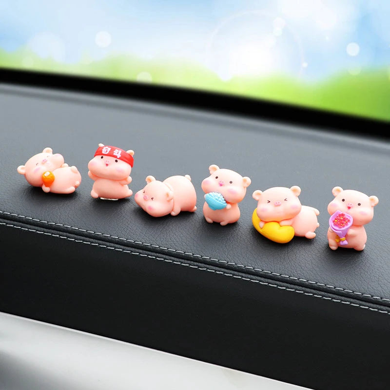 Mini Chickens Car Rearview Mirror Decor close-up view