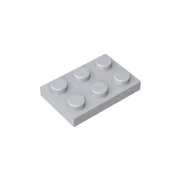 Gobricks GDS-510 Plate 2 x 3 | Compatible Building Block for DIY Projects close-up view