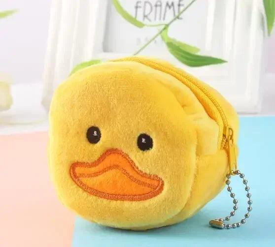 Cute Coin Purse with Keychain | Small Zipper Wallet for Change and Lipstick detail view
