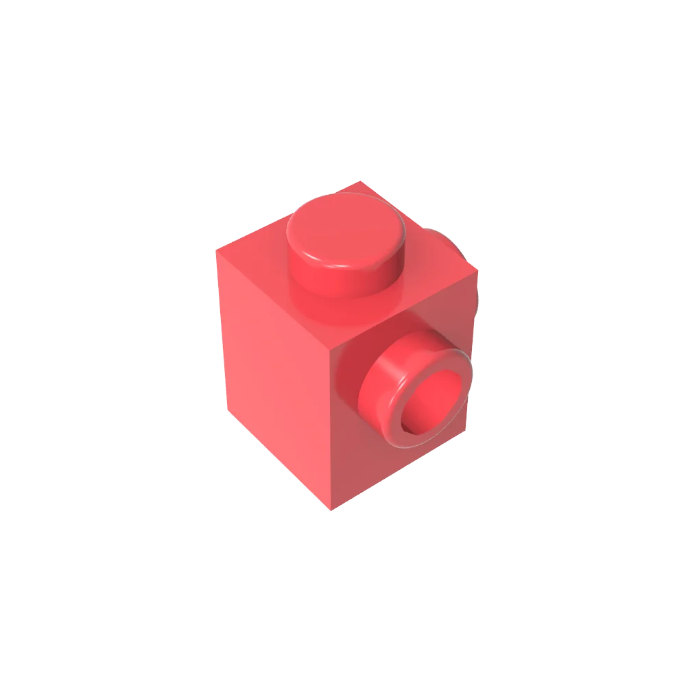 Gobricks GDS-1046 Modified Brick 1 x 1 with Studs on 2 Sides | Building Block for DIY detail view