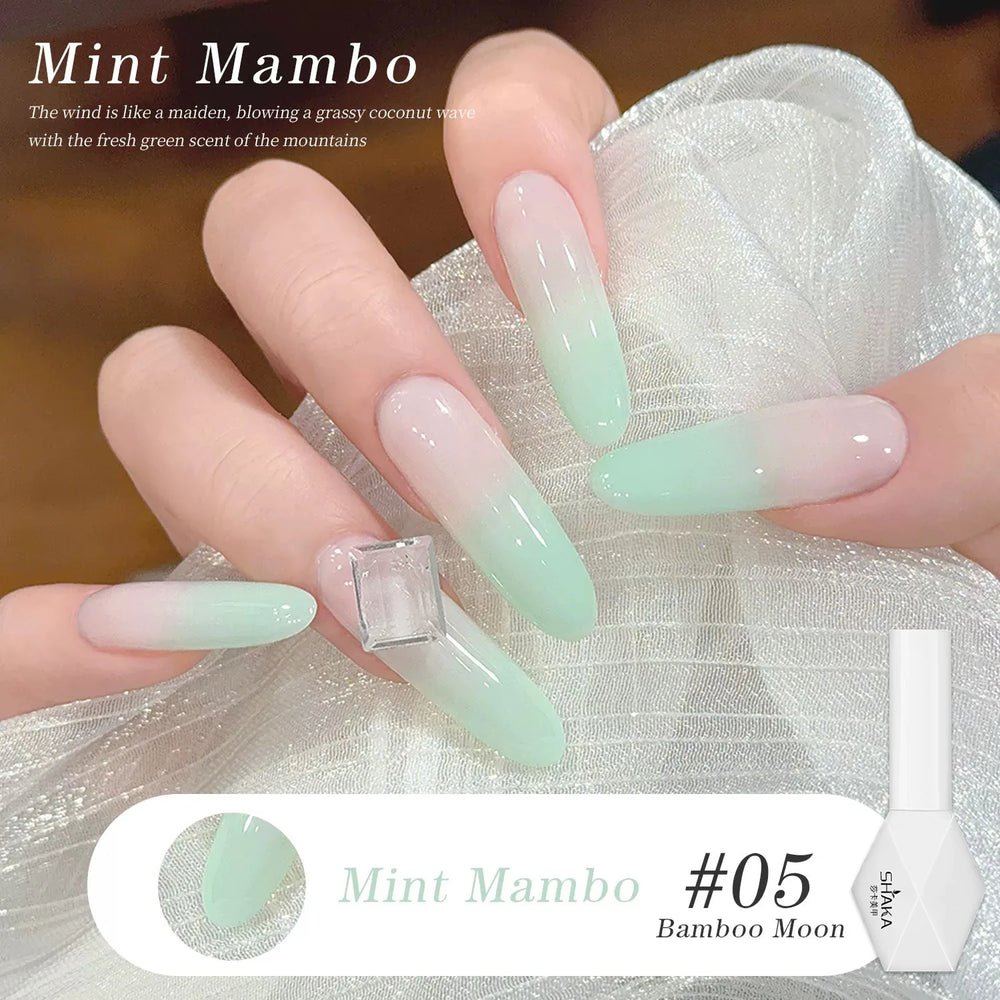 1-6pcs SHAKA Spring Ice Skin Naked Pink Gel Nail Polish 2026 New Style Versatile And S close-up view