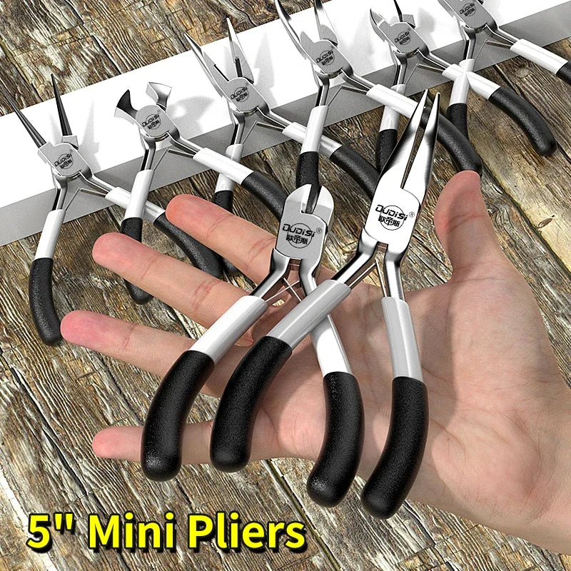Mini Pliers Set for Jewelry Making | DIY Beading and Craft Tool Kit detail view