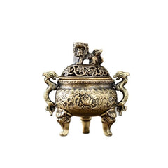 Magpie Lotus Incense Burner | Metal Incense Holder with Handle for Yoga Meditation alternate view