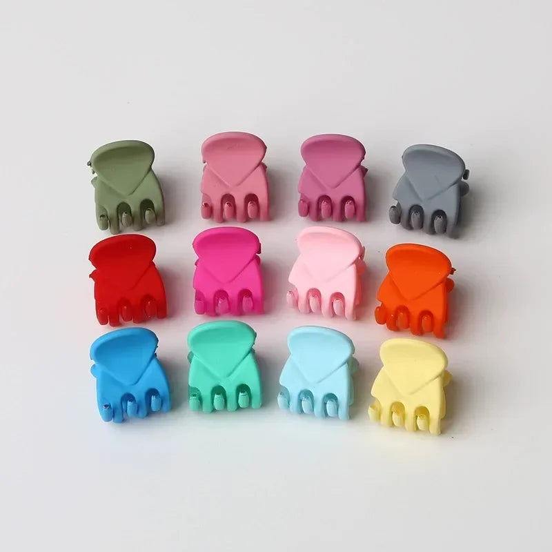 10/60pcs Mini Hair Claw Clips for Women Girls Korean Small Black Transparent Plastic Clips Hairpin Kids Hair Styling Accessories