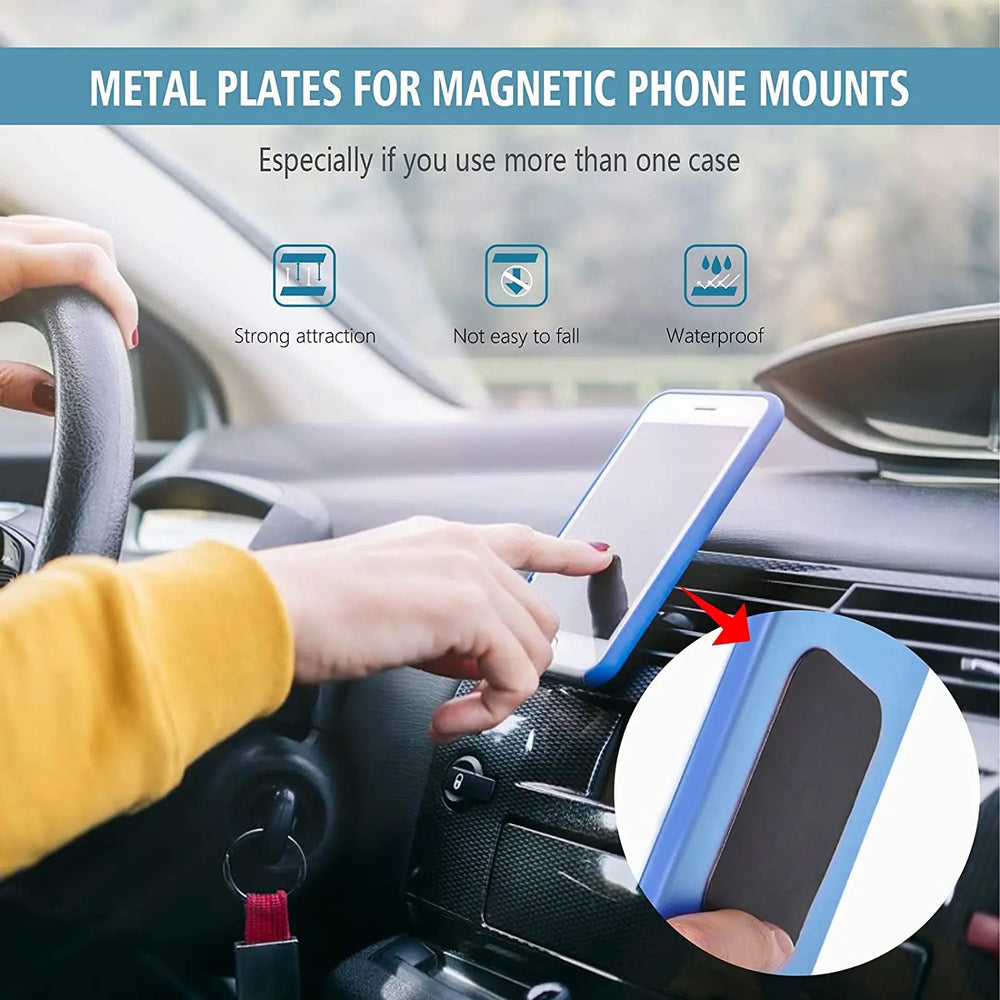1pcs/3pcs/5pcs Metal Plate Sticker Disk Iron Sheet for Magnet Phone Holder for Magn additional angle