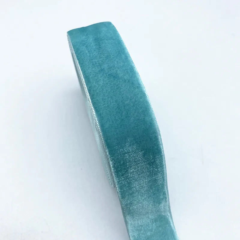 New 6-38mm Colour Single Face Line Velvet Ribbon for Bowknot Christmas Ribbon Party additional angle