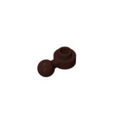 Gobricks GDS-1500 Hinged Plate 1x1 with Ball Head | Compatible Building Brick additional angle