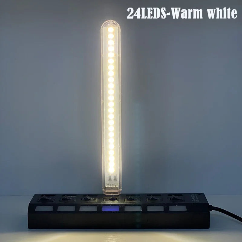 USB LED Night Light | 7 Color Atmosphere Lamp for Streaming and Decor close-up view