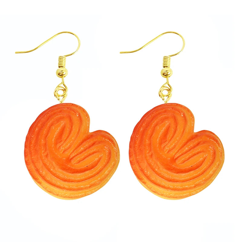 Food Drop Earrings Hamburger Pizza Chicken Leg Candy Bottle Resin