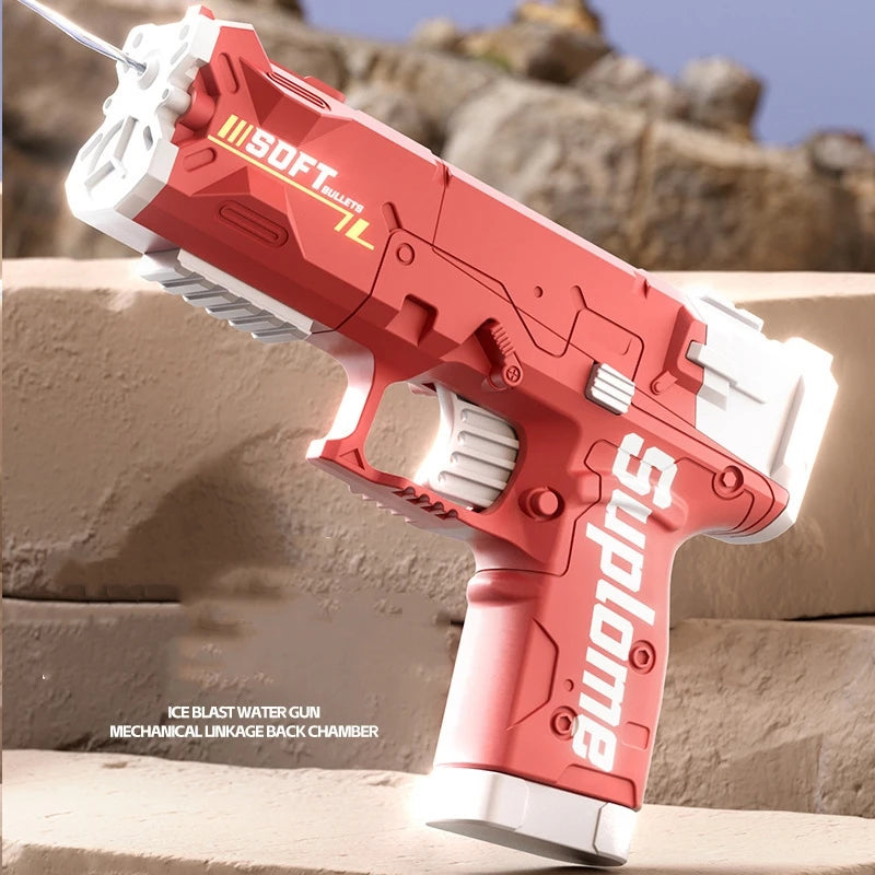 Manual Water Gun Ice Blast | Summer Pool Battle Toy for Kids close-up view