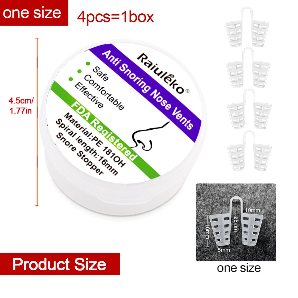 Anti Snoring Nasal Dilator | Nose Clip for Silent Sleep Aid close-up view
