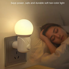 LED Night Light with Dimmer | 2-Color Eye Protection Lamp for Baby Nursing and Sleep close-up view