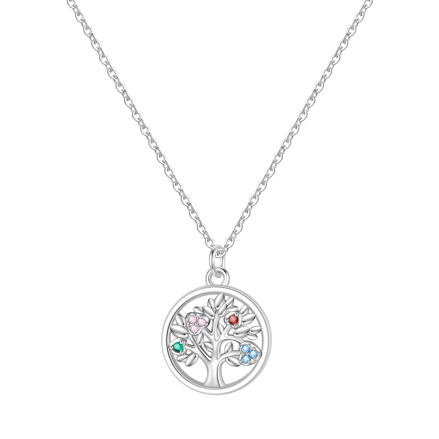 Romantic Pink Crown Heart Pendant Necklace Genuine 925 Sterling Silver Elegant Fine Je close-up view