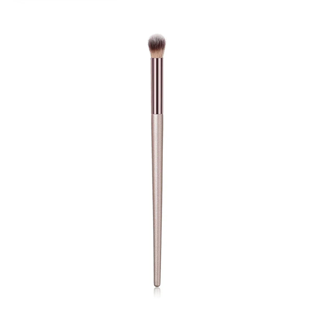 Champagne Makeup Brush Set | Foundation & Powder Flat Head Cosmetic Brush close-up view
