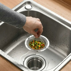 1Pc Stainless Steel Kitchen Sink Filter, Garbage Food Residue/Hair Catcher, Keep Your Ba detail view