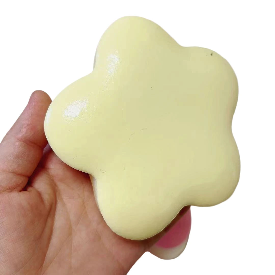 Yellow Squishy Star Fidget Toy | Slow Rising Pinch Stress Relief Sensory Toy alternate view