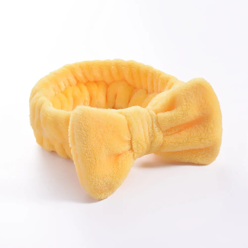 Soft Coral Fleece Headband Women Makeup Wash Face Spa Elastic Hair Band Fashion Femal lifestyle view