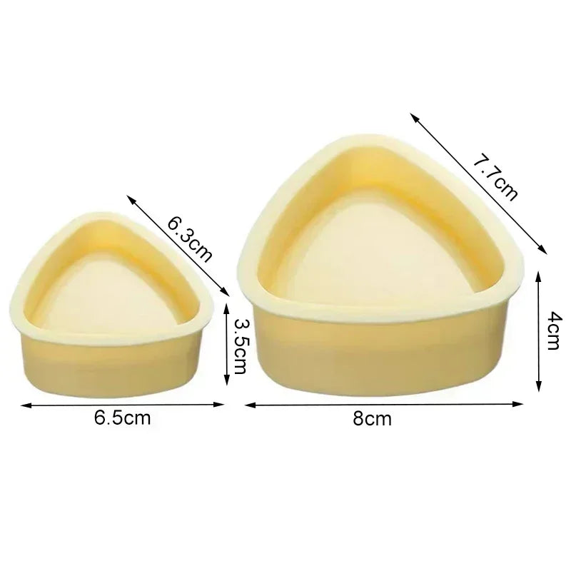Triangles Sushi Mold Onigiri Maker | Japanese Bento Kitchen Gadget Set additional angle