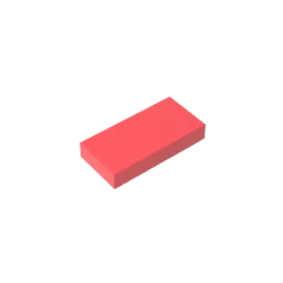 Gobricks GDS-566 Tile 1 x 2 with Groove | Compatible Building Block detail view