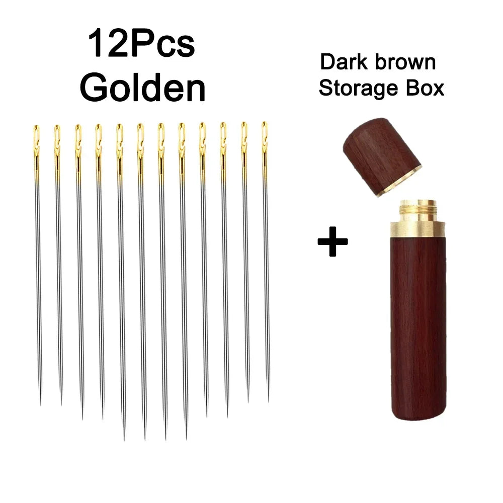 Blind Needle Elderly Needle-side Hole Hand Sewing Needles Household Sewing Needless T alternate view
