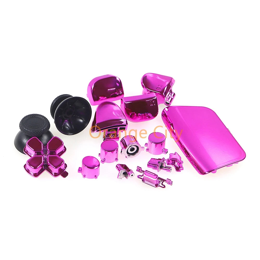 1Set Gamepad Full Set Buttons for PS5 3.0 V3.0 Electroplated Button Kit | Game Control close-up view
