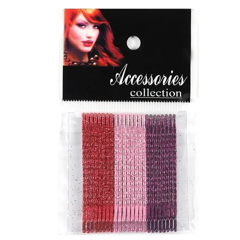 12/20pcs Candy Color Metal Hair Clips Curly Wavy Grips Bobby Pins Women Girls Hairp additional angle