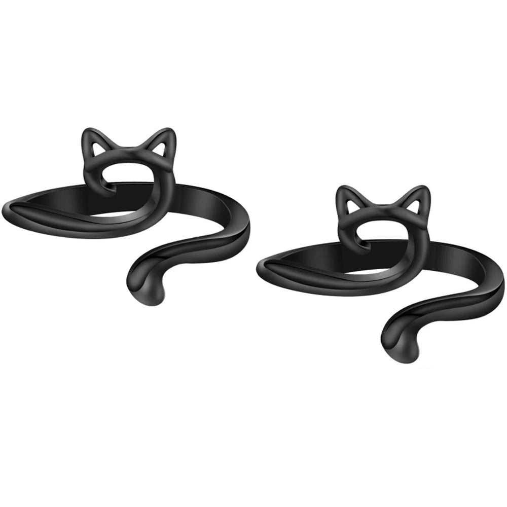 2pcs Adjustable Knitting Crochet Loop Ring Knittied Yarn Guide Finger Faster Holder additional angle