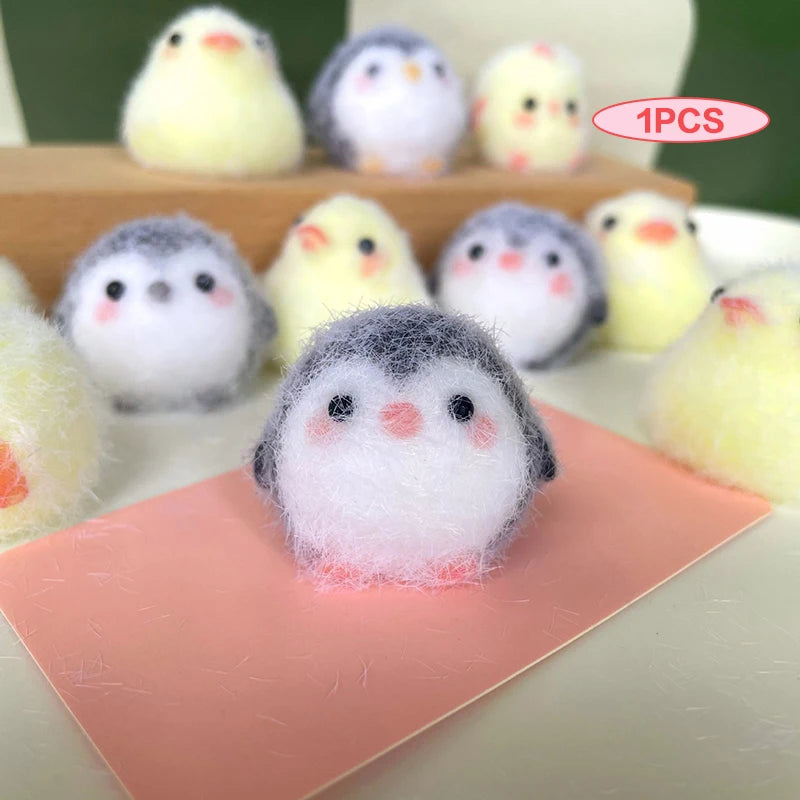 Kawaii Sticky Mini Chick Pig Dog Stress Relief Toy Cute Animal Relief Squeeze Silicon lifestyle view
