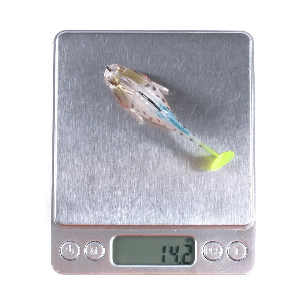 1pcs Silicone Dark Sleeper Wobbler Fishing Lure 7g 14g 20g Sinking Soft Lure Jig hook lifestyle view