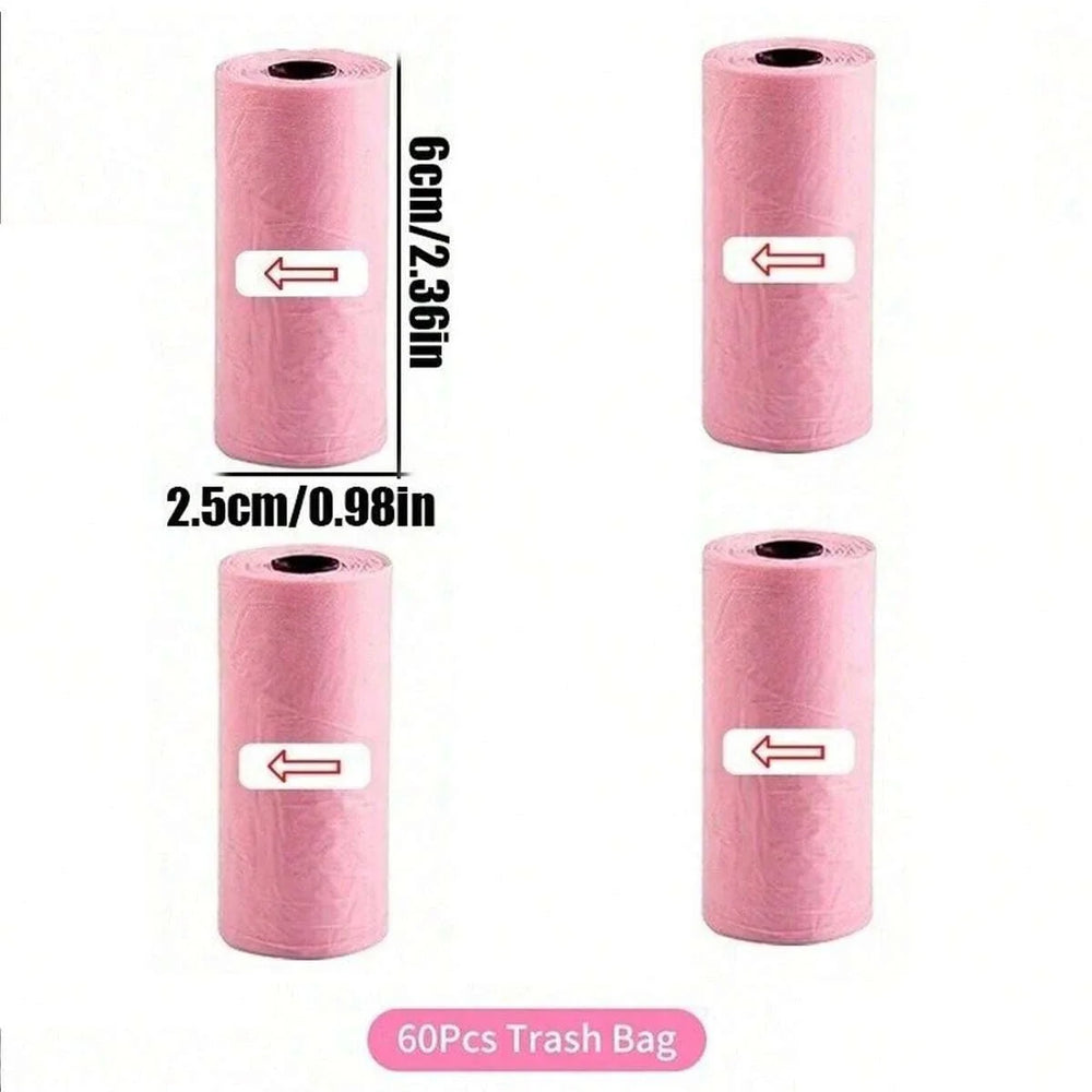 Car Trash Can with Lid - 4 Rolls of Garbage Bag, Leak-Proof, Portable Hanging Trash C alternate view